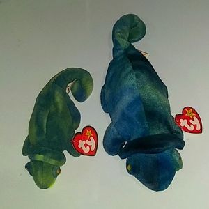 1993 Iggy & 1997 Rainbow TY beanies